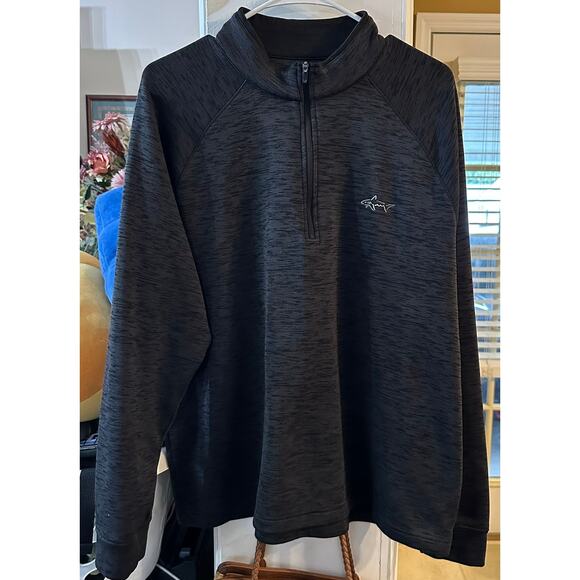 Greg Norman Men's 1/4 Zip Up Pullover Sweatshirt Charcoal Gray Size Large - Picture 1 of 6